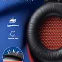 Binnune Wireless Gaming Headset with Mic, Lightweight Over-Ear Gaming Headphones Comfort for Long Gaming Sessions, Low Latency Wireless + Bluetooth, Noise Cancelling Mic, 50mm Drivers, 40H Battery