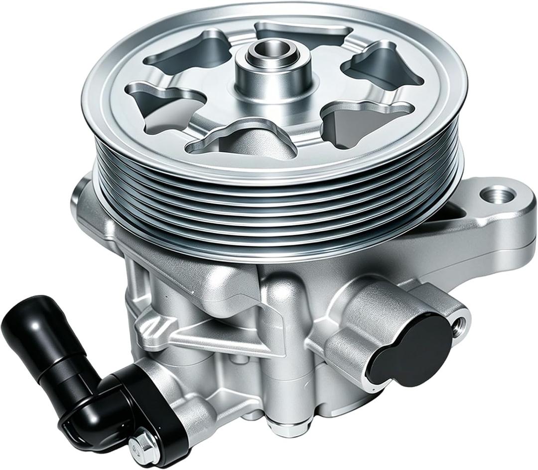 Power Steering Pump with Pulley Fit for Honda Accord 2008 2009 2010 2011 2012 L4 2.4L, Replace: 21-5495 56100-R40-A01
