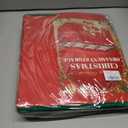 MODFUNS Christmas Ornament Storage Box 128 Ornaments Christmas Ornament Storage 600D Oxford Fabric Christmas Storage Box with Dual Zippers and Outter Pocket Large Organizer Bin for Xmas Decorations (Red)