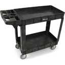Simpli-Magic Simpli-Magic Rolling Utility Cart on Wheels, Heavy Duty with Ergonomic Handle, Deep Shelfs for Garage, Warehouse, Workshop, 600-Pound Capacity 40x33x17-Inch