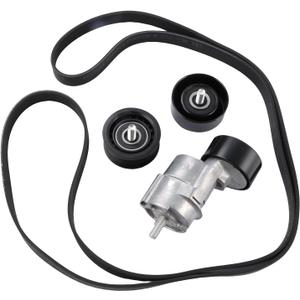 25281-25000 Belt Tensioner Idler Pulley Fits for 11-14 Hyundai Sonata/Tucson, 10-15 Kia Optima/Sorento 2.4L Replace OE 25212-2G760 25287-25110 25288-25001