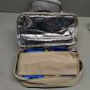 Wearable Pump Bag with Cooler Compartment Fits for Willow/Eufy/Elvie/Momcozy M5/S12 Pro/Medela, Breast Milk Travel Tote Bag with Ice Pack & Waterproof Mat,Apricot