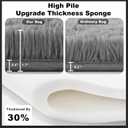 Grey Area Rugs for Bedroom Living Room, 4x6 Soft Large Fluffy Fuzzy Shag Plush Furry Grey Carpet, Soft Indoor Floor Mat for Kids Nursery Home Dorm Office Decor Aesthetic