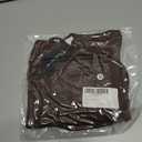 Women High Waisted Bikini Sets Criss Cross Back V Neck Bathing Suits High Cut Two Piece Swimsuits (Brown, XL)