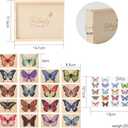 Wooden Puzzles for Toddlers Toddler Puzzles  Montessori Animal Toy Puzzle for Toddlers 3-5 Year Old  Wood Toy Learning Realistic Animals for Boy and Girl (Butterfly)