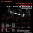 A-Premium CV Axle Shaft Assembly Compatible with Cadillac, Chevy & GMC Models - Silverado 1500, Suburban, Tahoe, Avalanche, K1500, Sierra 1500, Yukon, Escalade - 1999-2006 - Front Left or Right