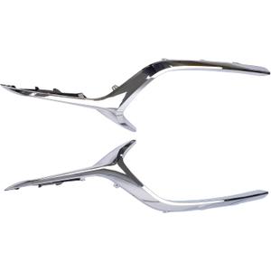 Chrome Left & Right Front Bumper Grille Molding Trim for Mazda 3 2019-2024