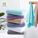 Cosy Family 6 Pack Ultra Soft Microfiber Absorbent Hand Towel, Silk Hemming Towels for Bathroom - Quick Drying - Perfect for Bath, Fitness, Gym, Shower, Hotel, and Spa - 16x28 Inch, Warm Color