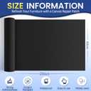 Self-Adhesive Canvas Repair Tape, 16" x 79" Waterproof Canvas Repair Patch, Fabric Patch Repairs Kit for Furniture, Tents, Sunbrellas, Boat Covers Awnings, Couches, Clothes, Bags Black