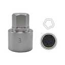 JEUCLEL 044 Wheel Locking Nut Key Compatible with BMW Series, (Socket OD 27mm - ID 25mm), Wheel Lock Nut Socket Adapter, Wheel Anti-Theft Lug Nut Removal Tool, Anti-Theft Screw Remover