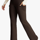 Heathyoga Cargo Pants Women Fleece Lined Leggings Waterproof Hiking Pants Women Thermal Pants Warm Wide Leg Sweatpants Winter M