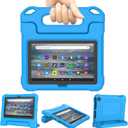 Amazon Fire 7 Tablet Case for Kids(12th Generation, 2022 Release), Lainergie Lightweight Shockproof Kids Friendly Fire 7 Kids Tablet Cover with Handle Stand Incompatible iPad Samsung Lenove, Blue