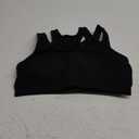 RUNNING GIRL Sports Bras for Women High Support,Seamless Ribbed Longline High Neck Sports Bra Racerback Padded Crop Top Yoga (Medium)