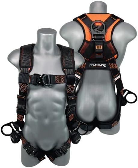 FRONTLINE FALL PROTECTION 105CFTB Combat™ Vest Style Harness with Front Side D-Rings and Suspension Trauma Straps (Universal) One Size