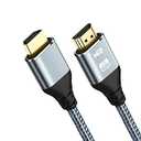HDMI Cable 8K 25 Foot, 8K 60HZ High Speed 18 Gbps HDMI 2.0 Cable, HDR, HDCP 2.2/1.4, 3D, 2160P,1080P 28AWG HDMI Cord for UHD Samsung TV, Monitor, PS4/3, Xbox One