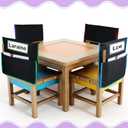 16 x 17 Inch Pocket Chart Seat Back Organizer Classroom Student Chair Pockets Organizer with Name Tags and Personalized Stickers for Keeping Student Book School Table Organized (24 Set)