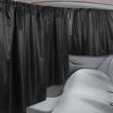 Set of 2 Car Curtains, 99% Light Blocking Car Privacy Curtains, 1 Privacy Divider Curtain & 2 Side Window Sun Shade for Sedan Truck SUV Camping Travel Sleeping Accessories