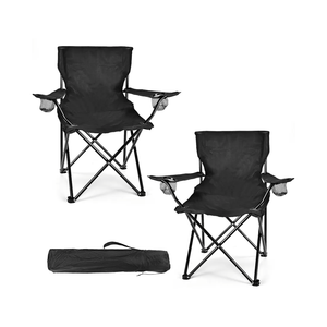 2 Pack Lightweight Camping Chairs for Adults & Teens, 250LBS Capacity Foldable Portable Chairs with Carry Bag, Compact Design for Camping, Beach, Picnics, and Outdoor Events