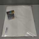 Non-Magnetic Dry Erase Calendar for Fridge - Reusable Monthly Calendar Sticks to Most Smooth Surfaces - 6 Dry Erase Markers Included - Shipped Flat