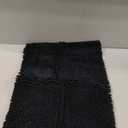 Smiry Luxury Chenille Bathroom Rugs 24x16, Extra Soft and Absorbent Shaggy Bath Mat, Machine Washable, Non-Slip Plush Carpet Runner for Tub, Shower, and Floor, Home Decor Accessories, Black