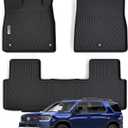 Floor Liners Floor mats for 2026 Passport TPE All Weather Protection 1st & 2nd Row Car Floor Mats Accessories-Black