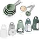 Kitchen Gadgets Set 13 Piece, Space Saving Cooking Tools Includes Collapsible Measuring Cups Measuring Spoons and Stackable Kitchen Gadgets for Small Space, RV Essentials Camper Accessories