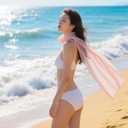 Thin Silk American Scarf for Women Lightweight Floral Scarves Fringed Shawl for Spring Summer fall Winter Scarfs (Color-c03)