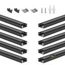 BTF-LIGHTING 1.64 ft LED Aluminum Channel System 10-Pack U-Shaped