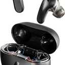 Skullcandy Rail ANC Wireless Earbuds, Bluetooth Headphones, Active Noise Cancelling, Up to 38 Hours Battery, Microphone for iPhone Android, Customizable via Skull-iQ App - True Black