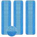 Gandeer 40 Pieces Microfiber Cleaning Pads Compatible with Bona Mop Reusable 18 Inch Replacement Cleaning Pads Washable Refills Replacement Heads for Floor Cleaning