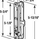 Prime-Line A 222 Sliding Screen Door Latch, White (Single Pack)
