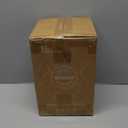 Mbillion Small Trash Can with Swing Lid 2.4 Gallons/9 Liter, Mini Trash Can with lid, Stainless Steel Cylindrical Garbage Can for Home and Office Bathroom Bedroom, for Ground and Desktop White