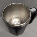 Self Stirring Coffee Mug, 18 oz Automatic Magnetic Electric Mixing Cup Stainless Steel Travel Cup for Coffee, Chocolate, Milk, Tea, Office, Home, Kitchen (White)