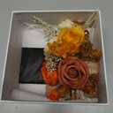 Ling's moment Pocket Boutonniere Single, Boutonniere for Men Groom for Wedding, Prom, Homecoming, Anniversary, Graduation, etc.Fall Orange Terracotta, 6" W x 5" H