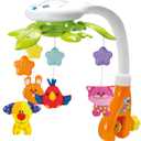 KiddoLab Baby Crib Mobile with Relaxing Music. Includes Ceiling Light Projector with Stars, Animals. Musical Crib Mobile with Timer. Nursery Toys for Babies Ages 0 & Older