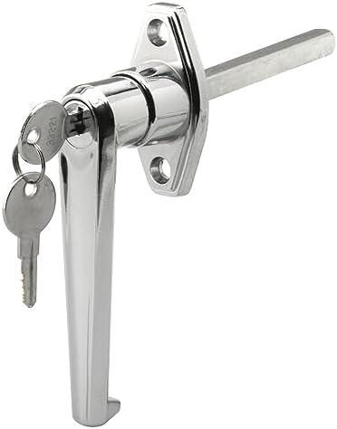 Prime-Line GD 52123 Door Handle Lock, Keyed, Diecast Zinc, Chrome Plated (Single Pack)