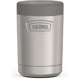 THERMOS ICON SERIES, Beverage Can Insulator - 12 Ounce, Matte Stainless Steel - Vacuum Insulated