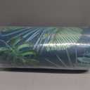 Tropical Green Palm Tree Leaf Print Bedspread Set - Queen Size Reversible Quilts with Pillow Shams