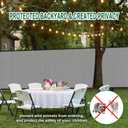 Goleray Privacy Fence Screen 6'x50' Outdoor Mesh Fencing Panels Temporary Fence Covering Privacy Shade Net Covers for Backyard Garden Pool, Light Gray