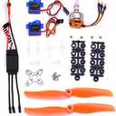 FPVKing RC 2212 2200KV Brushless Motor+SG90 9G Micro Servo+ New 30A ESC Electric Speed Controller+6035 Propeller for RC Fixed Wing Plane Helicopter