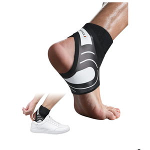 Jaffick Ankle Brace for Women Men, Featherweight Comfort with Footwear, Ankle Support Wrap for Sprains, Sports, Running, Workout, Recovery and Joint Stability, Left Foot Fit