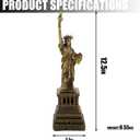 FUNHOKO Statue of Liberty America 12.5 Inches Metal Model Souvenir Home Decor Gift Copper Tint for Friends,New York City Party Supplies (32 cm)