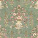 Orainege Vintage Floral Wallpaper Peel and Stick Wallpaper Removable Modern Contact Paper 16.9inx196.8in Self Adhesive Wall Paper for Bedroom Bathroom Shelf Liner Decor Papel Tapiz para Pared