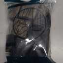 16 Pcs Square Chair Leg Protectors for Hardwood Floors, Silicone Felt Furniture Pads Non Slip,Free Moving Table Leg Covers,Chair Protectors for Wooden Floors. Black (X-Large)