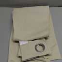 NICETOWN Room Darkening Beige Curtain 63 inches Long, Grommet Thermal Curtains Blackout Window Treatment Sound Reducing for Bedroom/Home Office, 1 Panel, W46 X L63