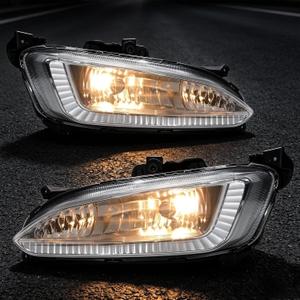 Fog Lights for 2013 2014 2015 2016 Hyundai Santa Fe,Plug and Play