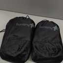 Sunany Inflatable Foot Rest Pillow for Airplane - Kids/Adults - Adjustable Height Cushions, to Sleep While Traveling,Suitable for Office,Home and Any TravelDark Grey,2 Pack