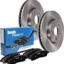 Bendix Priority1 Rear Brake Kit - Replacement for Ford Explorer 2015-2019, Flex 2015-2019, Police Interceptor Utility 2013-2019, Taurus 2015-2019, Lincoln MKS 2015-2016, MKT 2015-2016, MKT 2018-2019