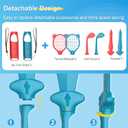 Switch Sports Accessories Bundle, 14 in 1 Sports Games Accessories Kit for Nintendo Switch/OLED Console & Joycons, Family Sports Party Pack Kit with Golf Clubs, Tennis Rackets, Swords