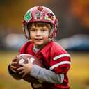 BEATRI Football Stickers Pack  50PCS Waterproof Vinyl Sports Coaches Football Decor & Party Favors for Laptop, Water Bottle, Skateboard & Travel Gear | Non-Repeating Decals, High-Definition Print